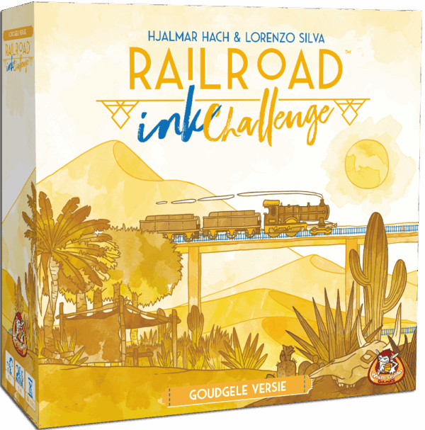 Railroad Ink challenge Goudgele versie