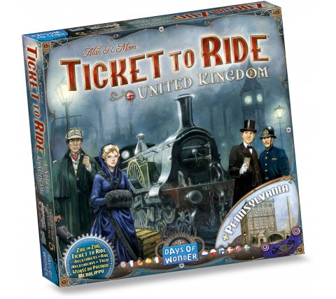 Ticket to Ride uitbreiding 5: United Kingdom & Pennsylvania